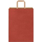 Papirnate vrećice 50 kom s ručkama crvene 26x12x35 cm | shoptok.hr
