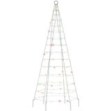  Svjetlo za božićno drvce na stijegu 200 LED šarene 180 cm | shoptok.hr