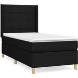  S oprugama i madracem crni 100 x 200 cm od tkanine | shoptok.hr