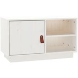 Maison Chic TV omarica - TV stojalo - Televizijska omarica bela 70x34x40 cm trdna borovina, (21702370) | Shoptok.si