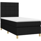 box spring s madracem LED crni 90x190 cm od tkanine | shoptok.hr