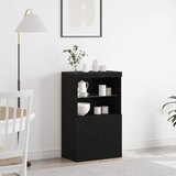 vidaXL Bife Crni hrast Konstruirano drvo, furnir od crnog hrasta | shoptok.hr