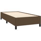  Okvir za krevet bez madraca tamnosmeđi 90 x 190 cm od tkanine | shoptok.hr