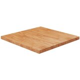vidaXL Kvadratna mizna plošča svetlo rjava 80x80x4 cm trdna hrastovina Cene