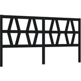 Maison Chic posteljno vzglavje - vzglavna omarica - nočna omarica črno 206x4x100 cm trdna borovina, (21705822) Cene