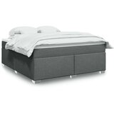 vidaXL Okvir kreveta s oprugama i madrac svjetlosivi 180x200cm tkanina | shoptok.hr