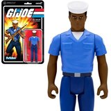 DC Comics G.I. Joe Blueshirt Clean (Dark Brown) 3 3/4-Inch ReAction Figure, (20499178) Cene