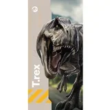 Siva bombažna otroška brisača 70x140 cm Jurassic World "Rebirth" –