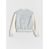 Reserved - Bomber jakna s vezom - bljedotirkizno | shoptok.hr