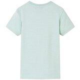  Dječja majica kratkih rukava s prugama svijetla boja mente 116 | shoptok.hr