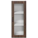  Zidni stakleni ormarić LUCCA Smeđi hrast 40 x 31 x 100 cm | Eponuda.ba