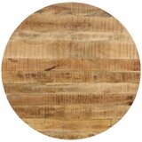  Blagovaonski stol od masivnog grubo obrađenog drva manga i čelika 120 x 77 cm | shoptok.hr