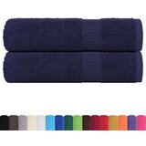vidaXL Ručnici za kupanje 2 kom modri 100x150 cm 360 gsm 100% pamuk | shoptok.hr