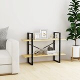 Ormarić za knjige s 2 razine 100 x 30 x 70 cm masivna borovina | shoptok.hr