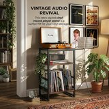 ZEXVIDA 3-nivojsko stojalo za gramofon in do 120 LP-plošč | Shoptok.si