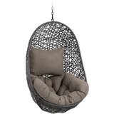Kave Home Temno siv viseči vrtni fotelj iz umetnega ratana Florina – | Shoptok.si