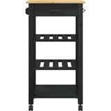  Kuhinjski kolica Jednobojno Crna 88 5 x 40 x 48 cm | shoptok.hr