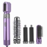 Venisymlis 6-V-1 Kodralnik Za Oblikovanje Z Glavnikom Z Vročim Zrakom - Vijoličen [220 V Evropski], (22097317) | Shoptok.si