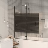 vidaXL Zložljiva tu&scaron; kabina ESG 120x140 cm črna cene