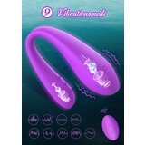Paloqueth Couple Vibrator Wireless Clitoris G-Spot Stimulator Purple Cene