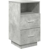vidaXL Noćni ormarić s 2 ladice beton siva 36x36x68 cm | shoptok.hr