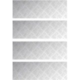  Stepenica Pravokutni 4 pcs Srebrno 75 x 25 cm Aluminij | shoptok.hr