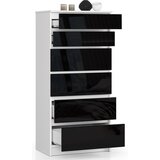AKORD KOMODA K60 6SZ CLP ČRNA SJAJ, (21702954) | Shoptok.si