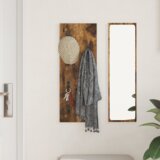  Vješalica za kapute na zidu Dimljeni hrast 30 x 1.5 x 80 cm | shoptok.hr