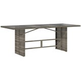  7-dijelni vrtni bistro set od poliratana s jastucima sivi | shoptok.hr