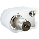 SCHWAIGER Koaksialni pravokotni konektor (IEC kotni vtič 90°, Plastika, 1 kos) | Shoptok.si