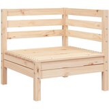 Maison Chic Vrtni kotni kavč - Zunanji kavč trdna borovina, (22040684) Cene