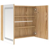  LED kupaonski ormarić s ogledalom boja hrasta 80 x 12 x 68 cm | shoptok.hr