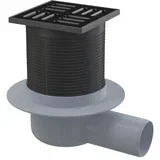 plast podni slivnik APV31 black 105X105/50mm bočni