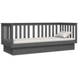  Dnevna postelja siva 90x190 cm trdna borovina, (20723788) | Shoptok.si