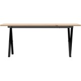  Stolić za kavu X-oblika 110x40x45cm borovina i čelik | shoptok.hr