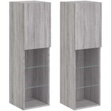 vidaXL TV ormarići s LED svjetlima 2 kom boja hrasta 30 5x30x102 cm | shoptok.hr