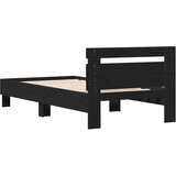  Krevetna konstrukcija s uzglavljem Crni hrast 193 x 95 x 88 cm | shoptok.hr