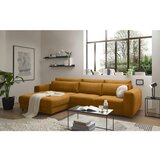 MID.YOU KOTNA SEDEŽNA GARNITURA, rebrasti žamet rumena | Shoptok.si