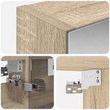  Kopalniška ogledalna omara Sonoma hrast 30 x 10,5 x 50 cm, (5000233089) | Shoptok.si