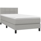  box spring s madracem LED svjetlosivi 80x200 cm tkanina | shoptok.hr