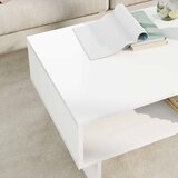  Kava Stol Bijelo 80 x 46 x 35 cm Konstruirano drvo | shoptok.hr