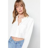 Trendyol Ecru Embroidered Shirt | shoptok.hr