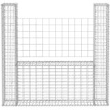  Gabionska košara U-oblika od pocinčanog čelika 160 x 20 x 150 cm | shoptok.hr