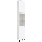 Maison Chic Kopalniška omarica - Kopalniški kabinet bela 30x30x190 cm inženirski les, (21794898) Cene