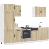  7-dijelni set kuhinjskih ormarića Kalmar konstruiranog drva | shoptok.hr