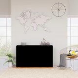  Komoda crna 120 x 36 x 69 cm od iverice Cijene