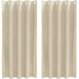  Zavjese za zamračivanje 2 pcs Krema 140 x 175 cm Baršun | Eponuda.com