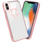 Cadorabo Ohišje, združljiv z Apple v prozorni - roza - zaščitni pokrov, narejen iz fleksibilnega silikona TPU s kromiranjem, (20604010) Cene