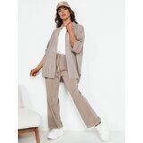 DStreet Spodnie damskie wide leg ASTERS beżowe | Shoptok.si