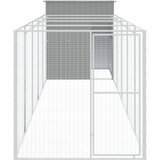  Kućica za pse s igralištem svjetlosiva 165x659x181 cm čelična | shoptok.hr